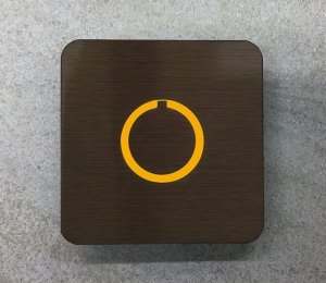 Floating Clear Horizontal LED Sign And Doorbell